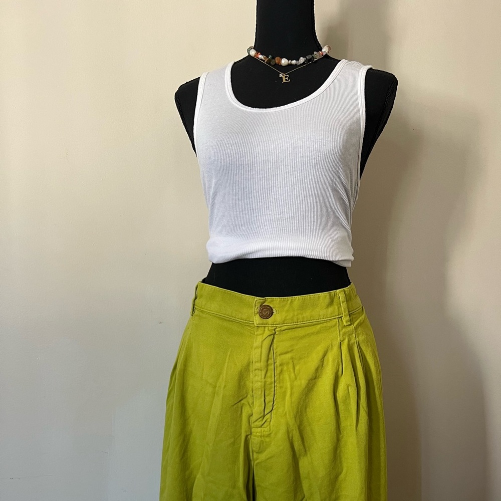 Big Bud Press trouser pants in gross green.